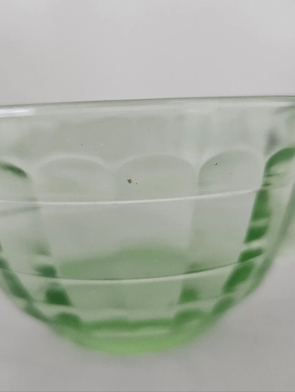 Vintage Uranium Glass Tea Cup